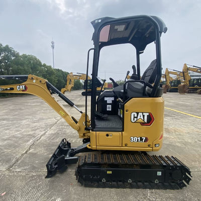 16.1kW प्रयुक्त CAT खुदाई मशीन मिनी खुदाई मशीन Cat301.7 सेकंड हैंड सुचारू संचालन