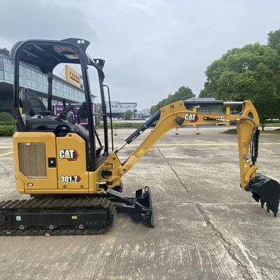 16.1kW प्रयुक्त CAT खुदाई मशीन मिनी खुदाई मशीन Cat301.7 सेकंड हैंड सुचारू संचालन