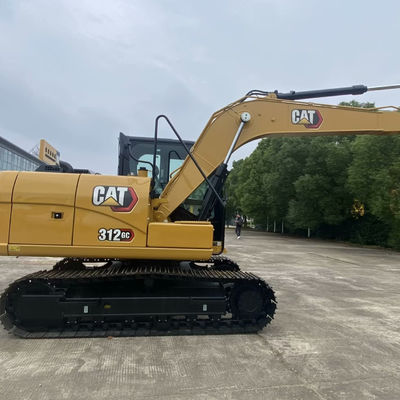 हाइड्रोलिक प्रयुक्त निर्माण मशीनरी दूसरे हाथ के खुदाई करने वाले CAT312gc 74.4kw खनन के लिए