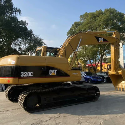 10T CAT320C प्रयुक्त निर्माण मशीनरी दूसरा हाथ क्रॉलर कैटरपिलर खुदाई 110kw