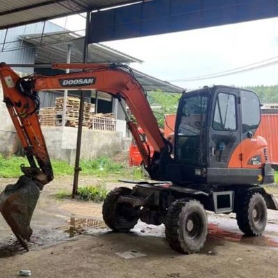 प्रयुक्त मिनी व्हील एक्सकेवेटर डिगर DOOSAN DH60 सेकंड हैंड एक्सकेवेटर 5550 kg