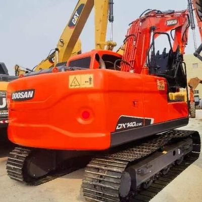 प्रयुक्त Doosan DH140 12 टन क्रॉलर खुदाई पुरानी पृथ्वी चल मशीन