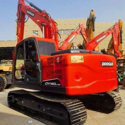 प्रयुक्त Doosan DH140 12 टन क्रॉलर खुदाई पुरानी पृथ्वी चल मशीन