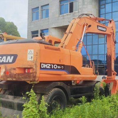Doosan 210w प्रयुक्त निर्माण उपकरण हाइड्रोलिक क्रॉलर खुदाई 19800 Kg