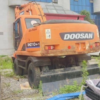Doosan 210w प्रयुक्त निर्माण उपकरण हाइड्रोलिक क्रॉलर खुदाई 19800 Kg