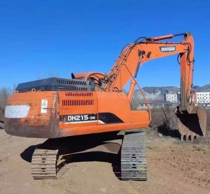 प्रयुक्त उत्खनन खुदाई Doosan DH215W निर्माण मशीनरी 48KW ईंधन की बचत