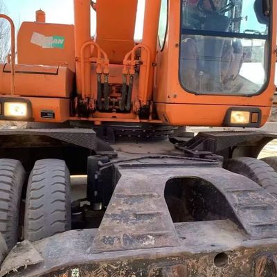 Doosan 210w-7 खनन उद्योग के लिए इस्तेमाल किया पहिया खुदाई खुदाई 115kW