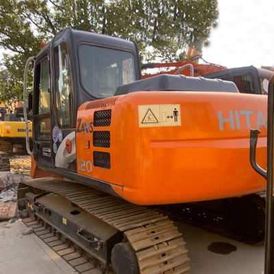 93 KW प्रयुक्त खुदाई मशीन खुदाई करनेवाला Hitachi Zx120 सेकंड हैंड क्रॉलर प्रकार खुदाई मशीन