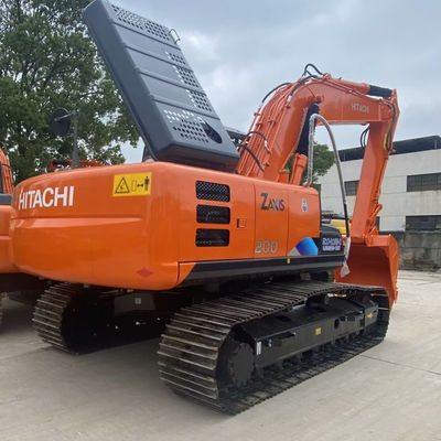 हाइड्रोलिक प्रकार प्रयुक्त HITACHI खुदाई मशीन Hitachi Zax200 निर्माण मशीनरी दूसरा हाथ