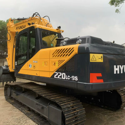 अच्छी तरह से रखरखाव प्रयुक्त Hyundai Excavator Hyundai 220lc-9s निर्माण मशीनरी 22400kg