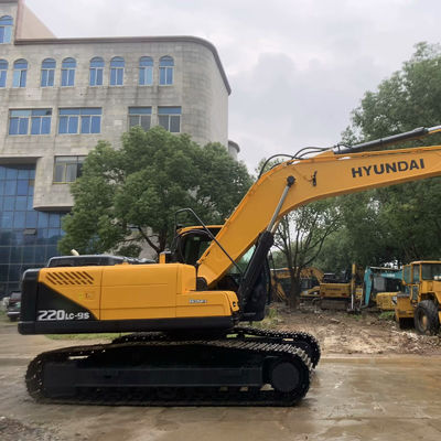अच्छी तरह से रखरखाव प्रयुक्त Hyundai Excavator Hyundai 220lc-9s निर्माण मशीनरी 22400kg