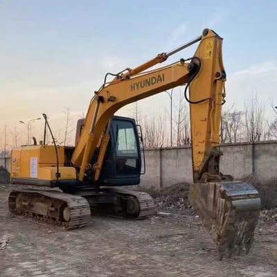 हुंडई R110-7 प्रयुक्त क्रॉलर खुदाई मशीन सेकंड हैंड खुदाई 11200kg 0.30-0.59m3 बाल्टी