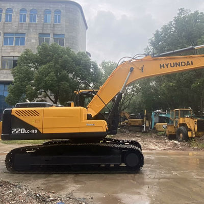 निर्माण पुरानी खुदाई हुंडई 220lc-9s पीला दूसरा हाथ खुदाई