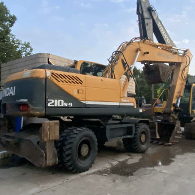 हुंडई 210W-9 प्रयुक्त पहिया खुदाई हुंडई निर्माण उपकरण 20560kg