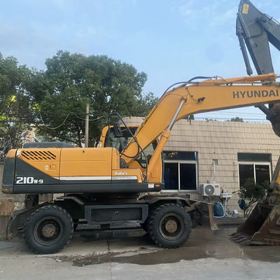 हुंडई 210W-9 प्रयुक्त पहिया खुदाई हुंडई निर्माण उपकरण 20560kg