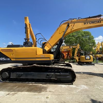 125KW प्रयुक्त हुंडई खुदाई हुंडई 305lc-9s हाइड्रोलिक क्रॉलर खुदाई पीला रंग