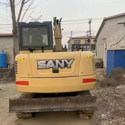 2200 आरपीएम प्रयुक्त मिनी डिगेयर SANY 75C सेकंड हैंड खुदाई मशीन 7280kg