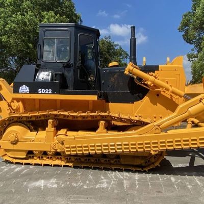 162KW प्रयुक्त SHANTUI SD22 क्रॉलर बुलडोजर निर्माण कृषि उपकरण
