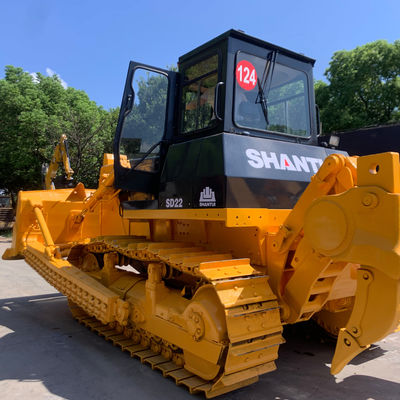 SHANTUI SD22 प्रयुक्त हाइड्रोलिक क्रॉलर बुलडोजर 23400kg निर्माण के लिए