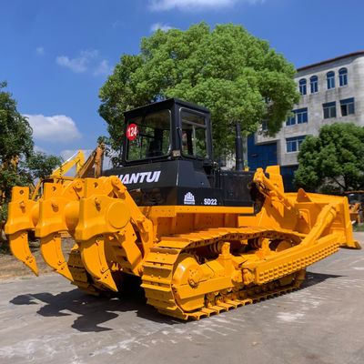 SHANTUI SD22 प्रयुक्त हाइड्रोलिक क्रॉलर बुलडोजर 23400kg निर्माण के लिए