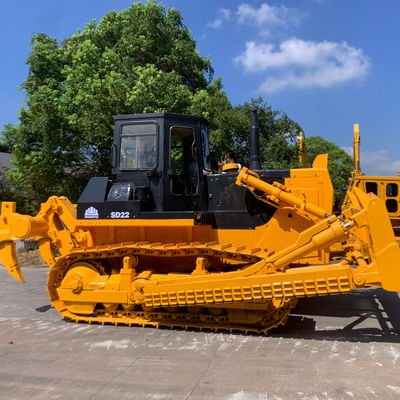 SHANTUI SD22 प्रयुक्त हाइड्रोलिक क्रॉलर बुलडोजर 23400kg निर्माण के लिए