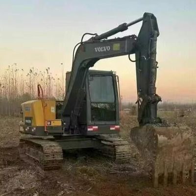 वोल्वो 80डी प्रयुक्त मिनी उत्खनन खुदाई 42kw 2100rpm सड़क निर्माण के लिए