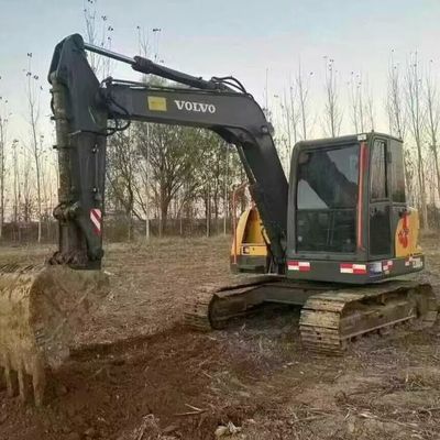 वोल्वो 80डी प्रयुक्त मिनी उत्खनन खुदाई 42kw 2100rpm सड़क निर्माण के लिए