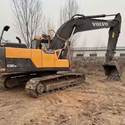 66kW हाइड्रोलिक इस्तेमाल किया खुदाई खुदाई VOLVO 200D निर्माण उपकरण
