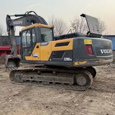 66kW हाइड्रोलिक इस्तेमाल किया खुदाई खुदाई VOLVO 200D निर्माण उपकरण