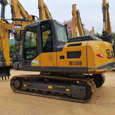 शक्तिशाली प्रयुक्त खुदाई XCMG XE135 सेकंड हैंड हाइड्रोलिक क्रॉलर खुदाई