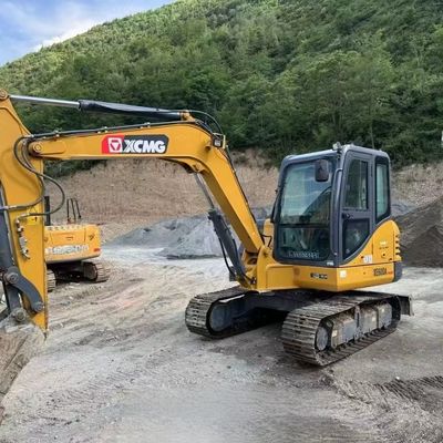 डीजल इंजन प्रयुक्त मिनी खुदाई खुदाई XCMG XE60DA हाइड्रोलिक क्रॉलर खुदाई