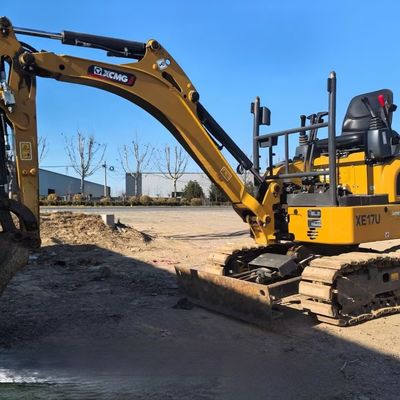 XCMG XE17U हाइड्रोलिक मिनी खुदाई खनन निर्माण के लिए दूसरा हाथ