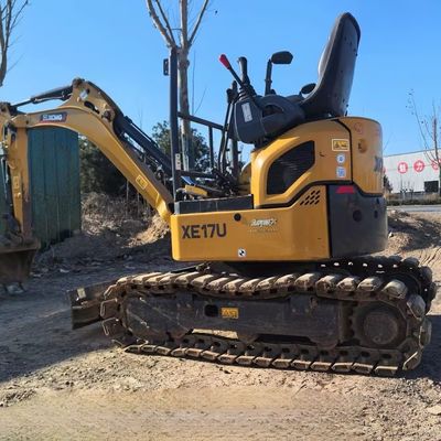 XCMG XE17U हाइड्रोलिक मिनी खुदाई खनन निर्माण के लिए दूसरा हाथ