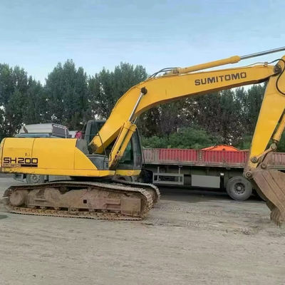 SUMITOMO SH200 प्रयुक्त क्रॉलर खुदाई 103kW खुदाई उपकरण कम खपत