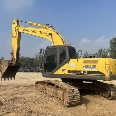 24600 किलोग्राम SUMITOMO SH240 इस्तेमाल किया खुदाई करने वाला निर्माण के लिए दूसरा हाथ खुदाई मशीन