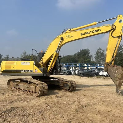 24600 किलोग्राम SUMITOMO SH240 इस्तेमाल किया खुदाई करने वाला निर्माण के लिए दूसरा हाथ खुदाई मशीन