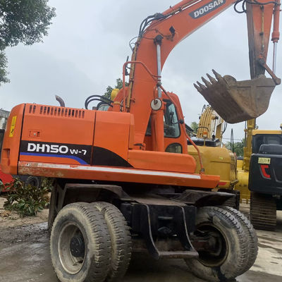 Doosan 150w-7 सेकंड हैंड व्हील एक्सकेवेटर हाइड्रोलिक प्रयुक्त एक्सकेवेटर उपकरण